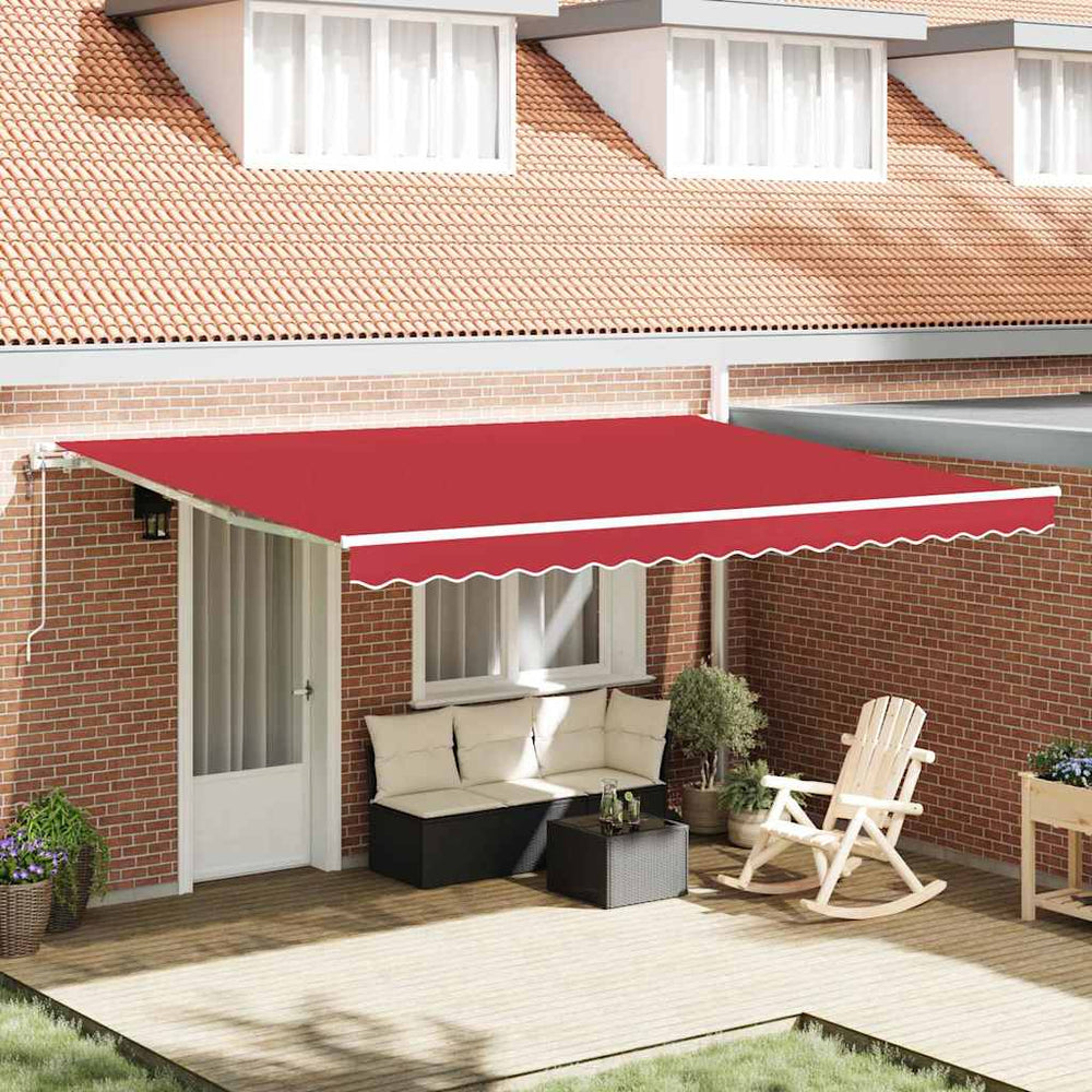 Įtraukiama markizė Raudona 450 × 300 cm Raudona