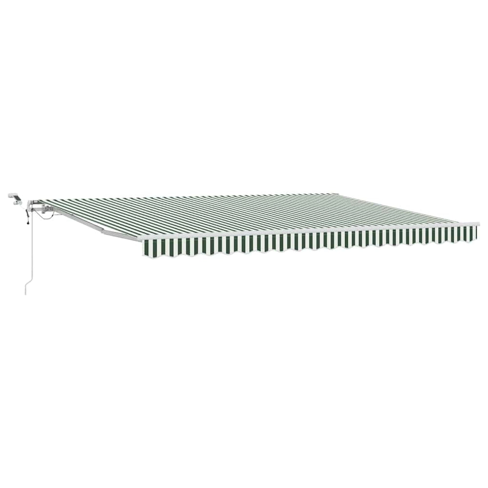 Ištraukiama markizė Žalia ir balta 450 × 300 cm