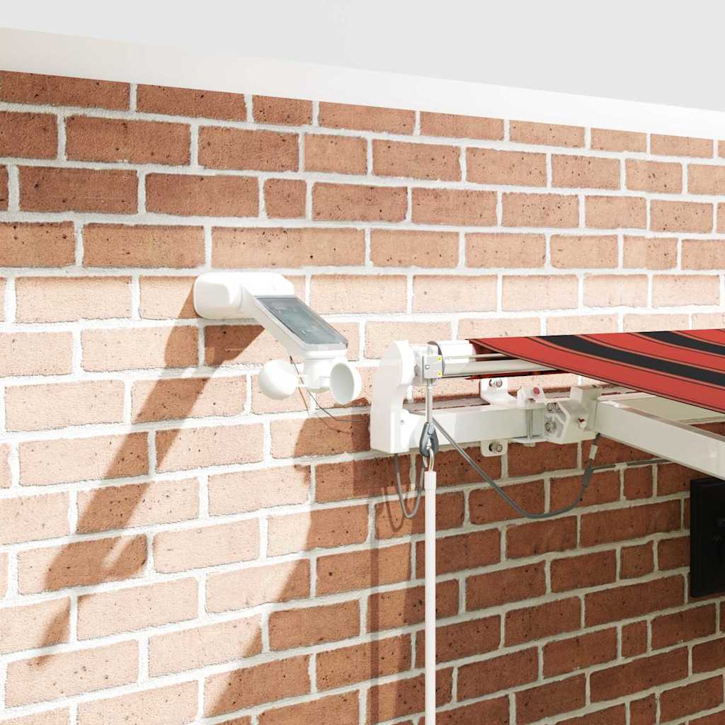 Retractable Awning Orange and Brown 450 x 350 cm