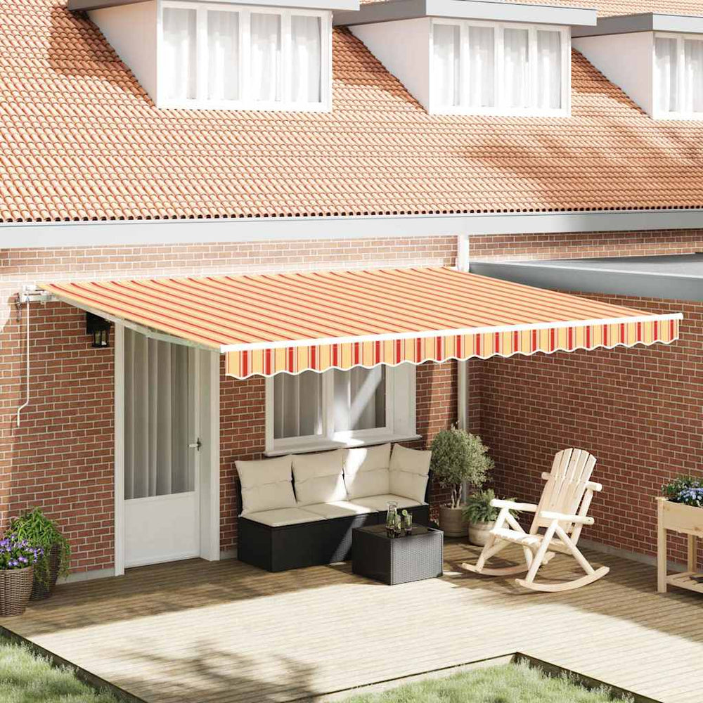 Įtraukiama markizė Geltona ir oranžinė 450 × 350 cm