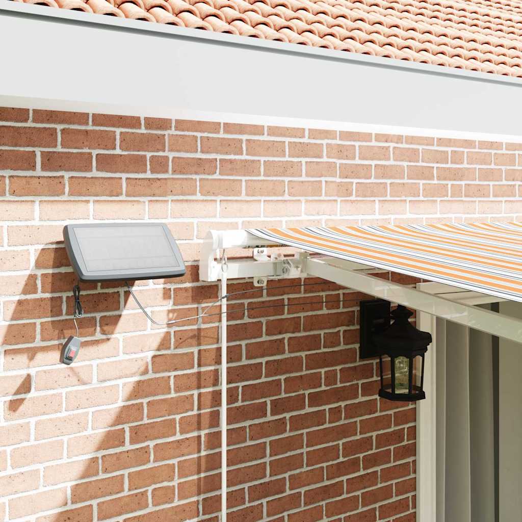 Retractable awning Multicolored 450 × 350 cm