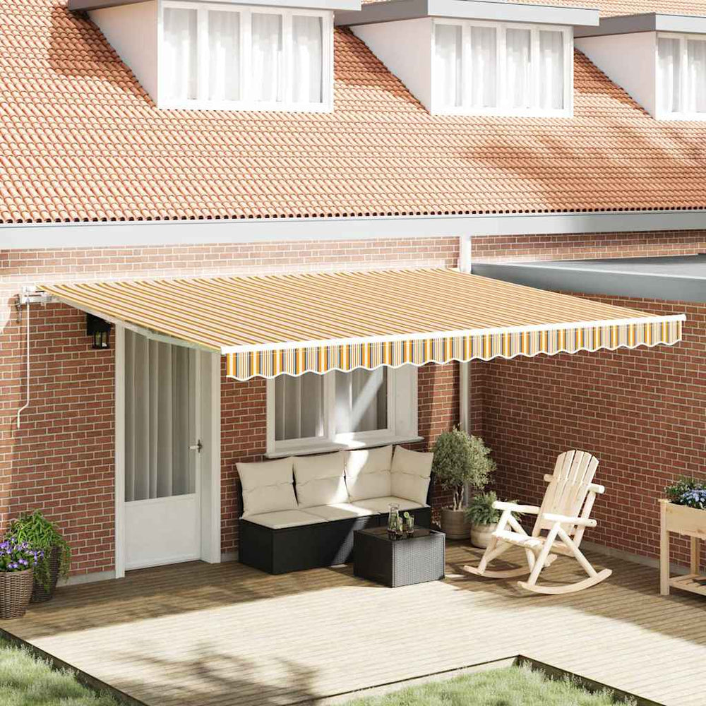 Elektrinė ištraukiama pavėsinė Įvairiaspalvis 450 × 350 cm