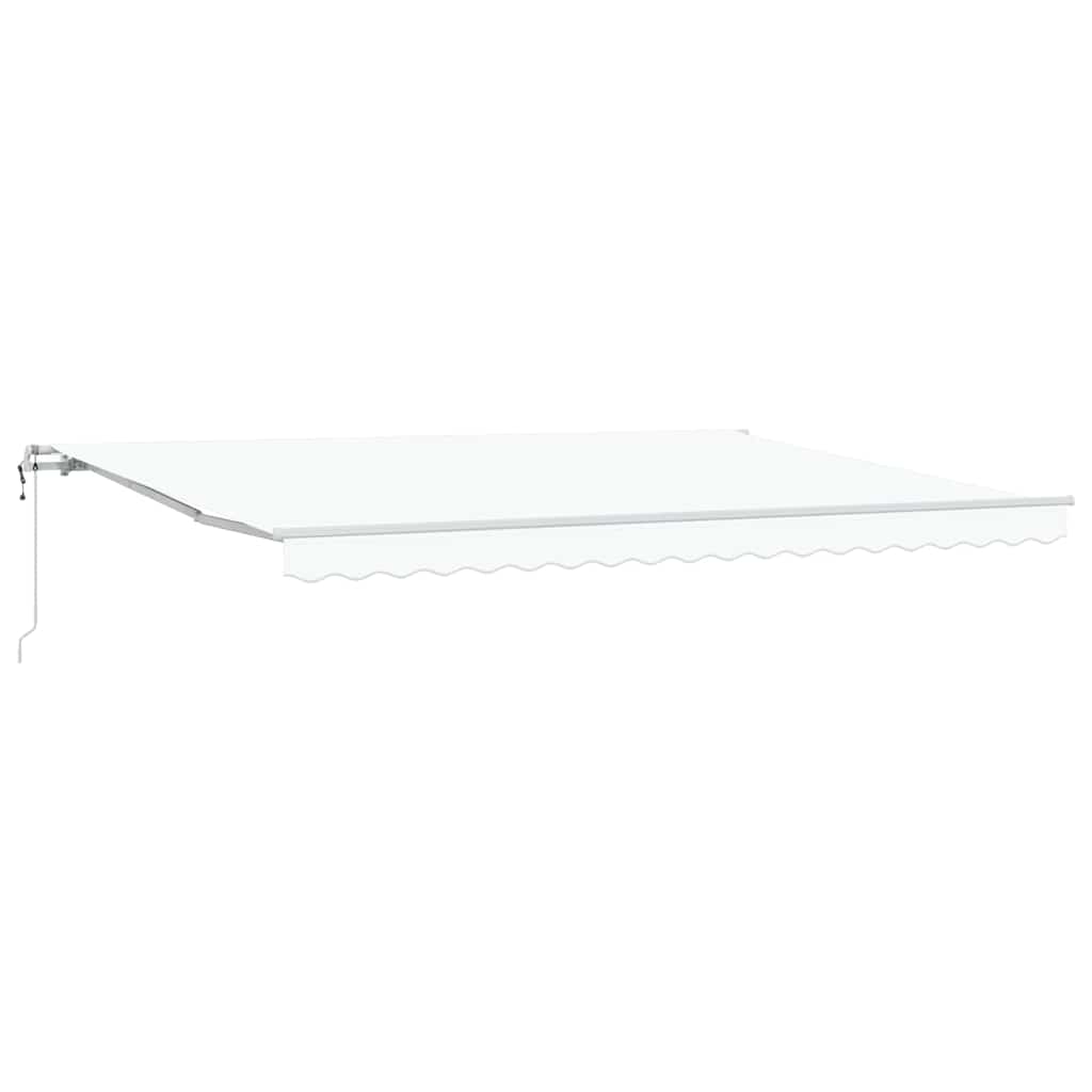 Elektrinė ištraukiama pavėsinė Baltas 450 × 350 cm