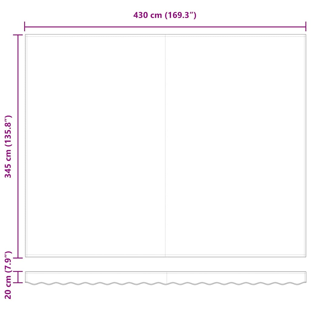 Ištraukiama raudona užuolaida Raudona 450 × 350 cm