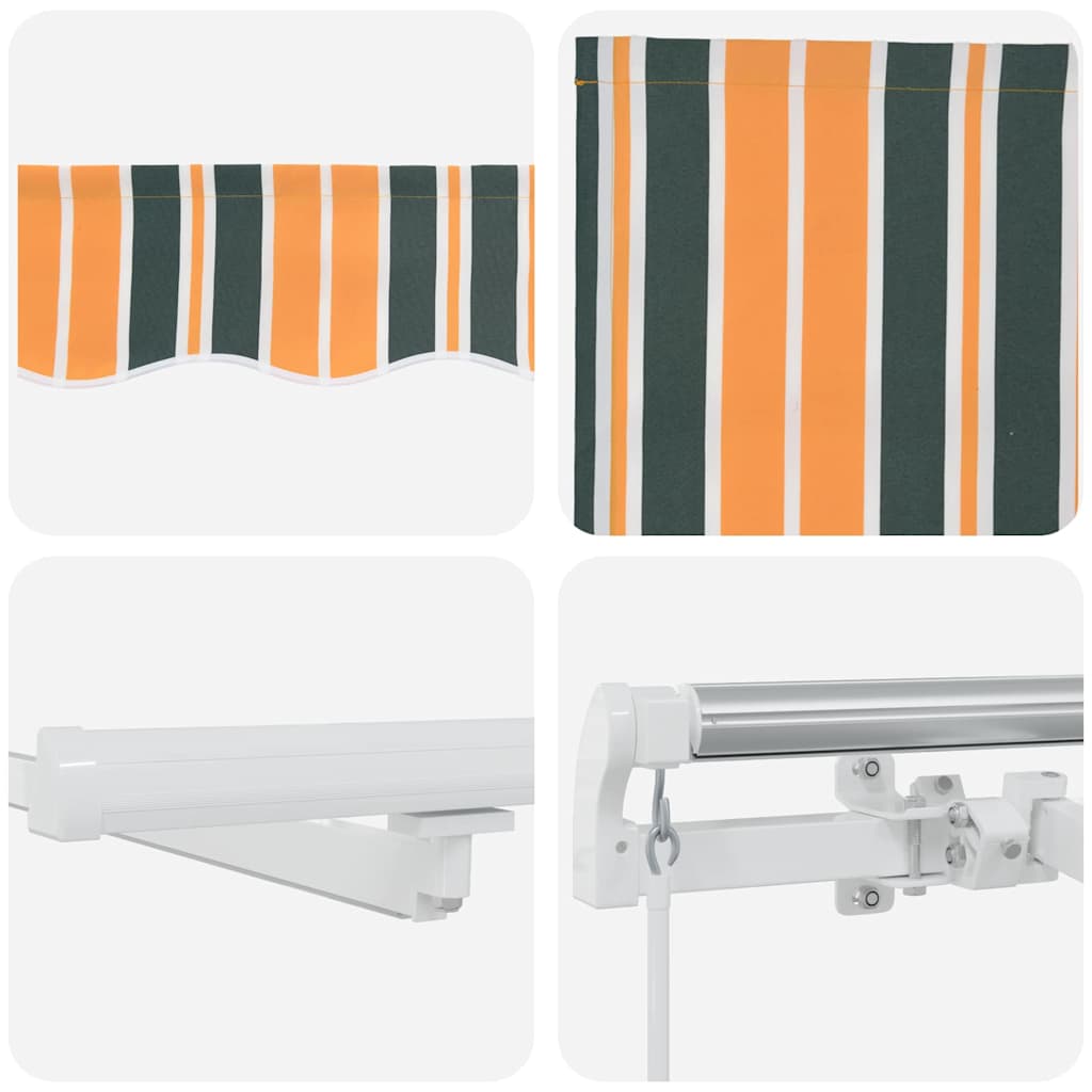 Retractable awning with 450 × 350 cm fabric
