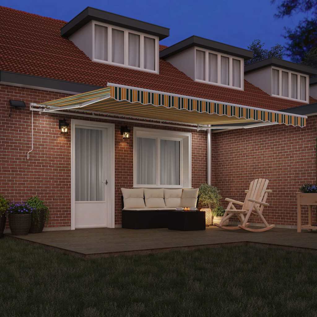 Retractable awning with 450 × 350 cm fabric