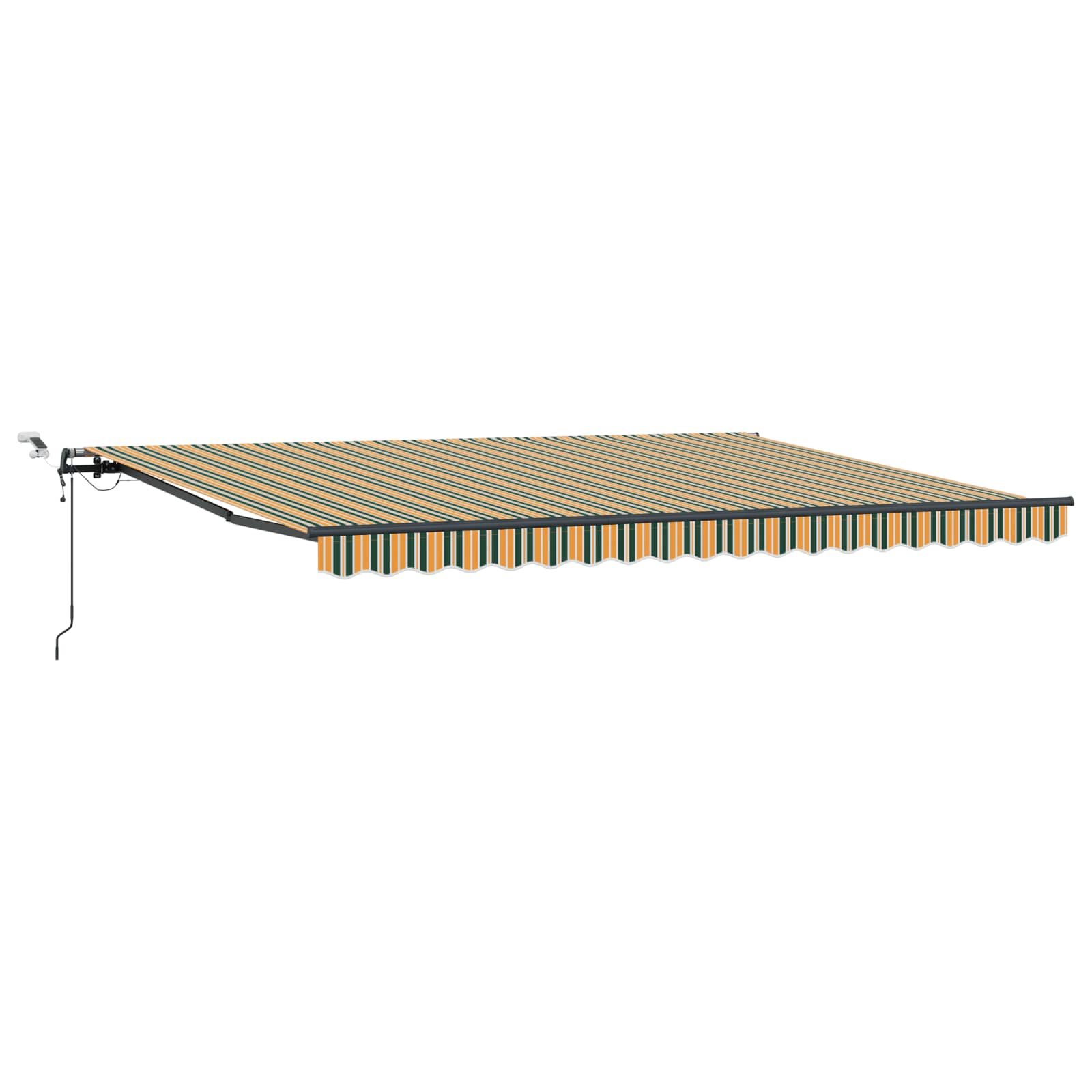 Skėtis Audinys su Žalia ir geltona 450 × 350 cm Poliesteris