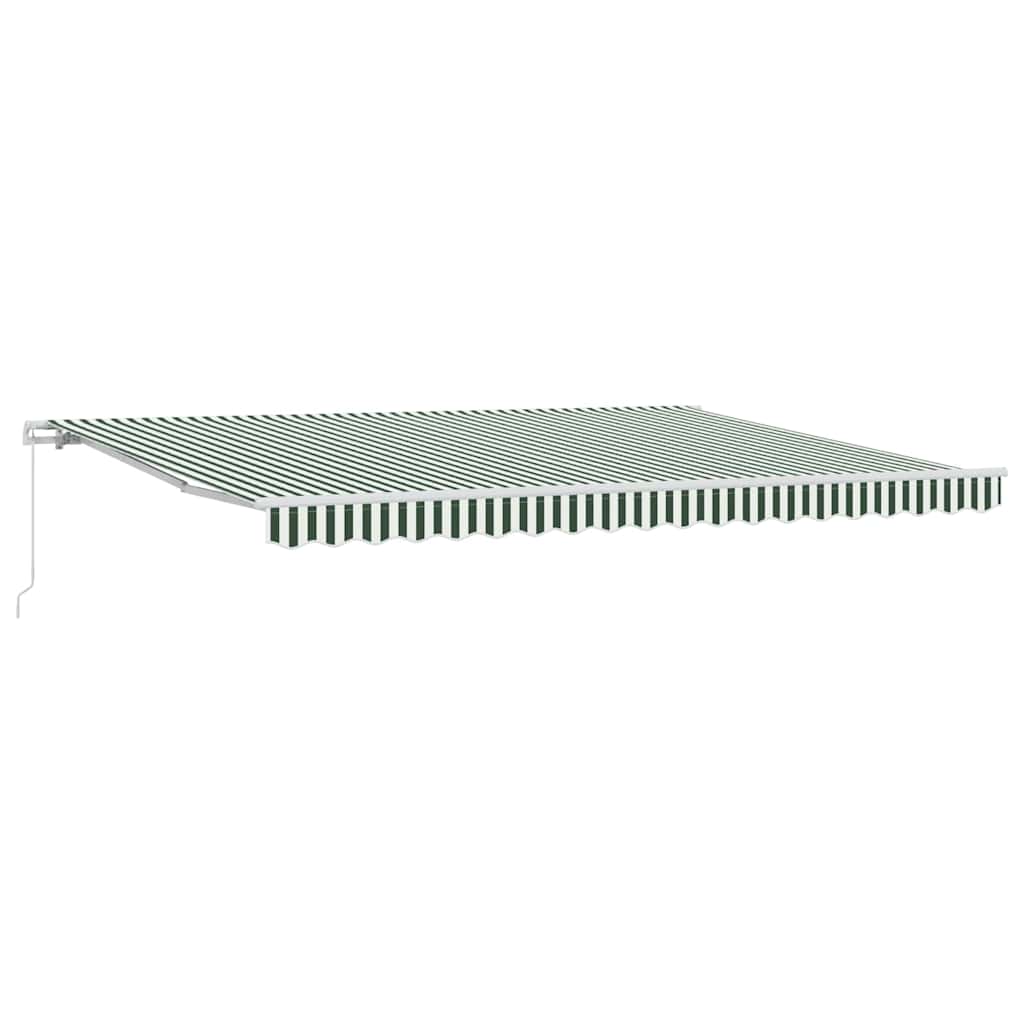 Gazebo Green and white 450 x 350 x 165 cm Polyester