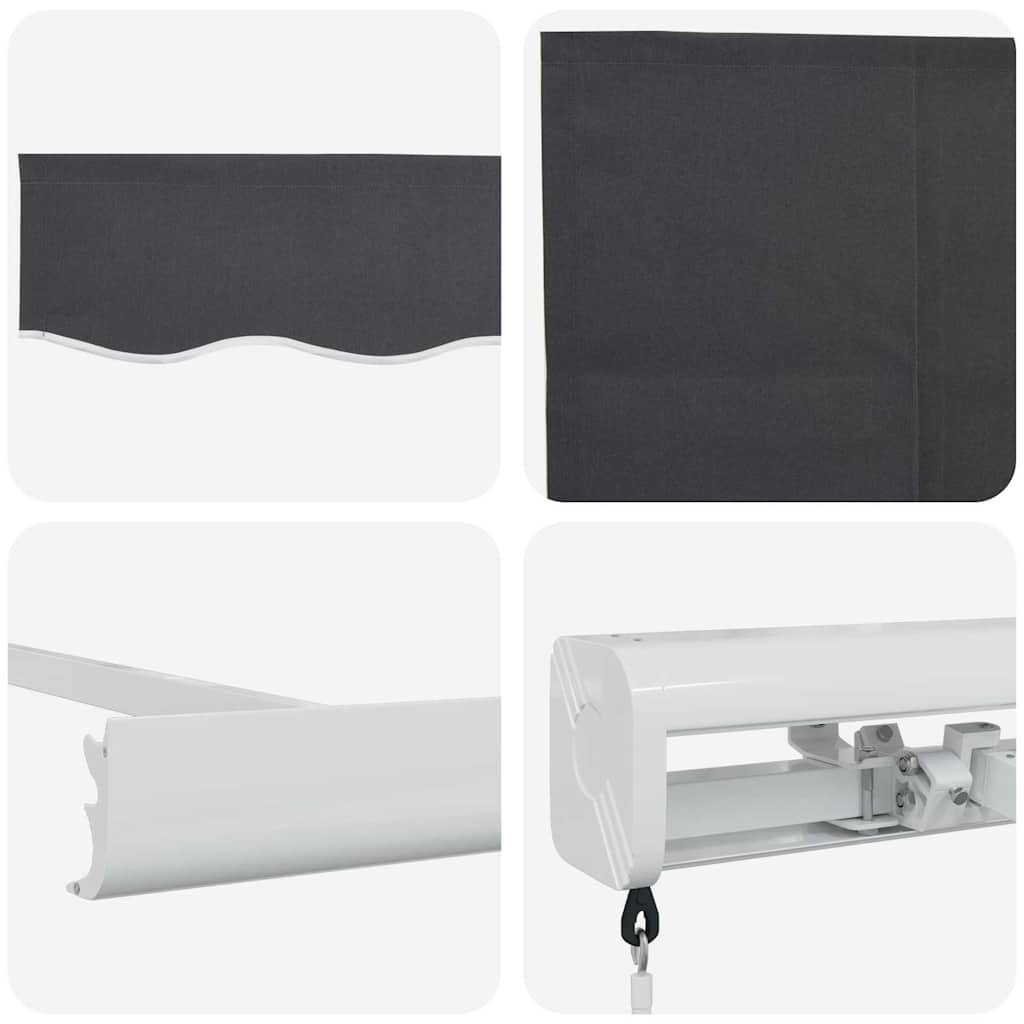 Ištraukiama markizė Antracitas 500 ×300 cm Audinys ir metalas