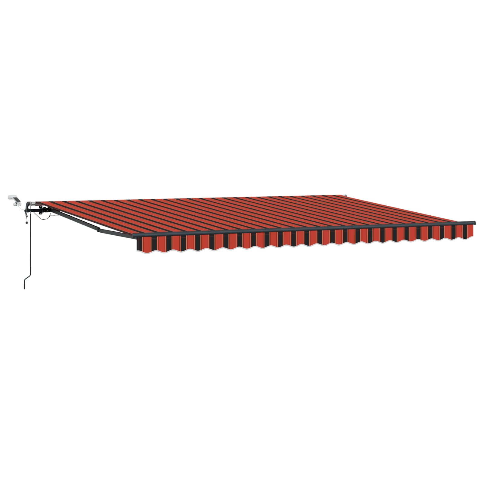 Umbrella Fabric with Orange and Brown 500 × 300 cm Polyester