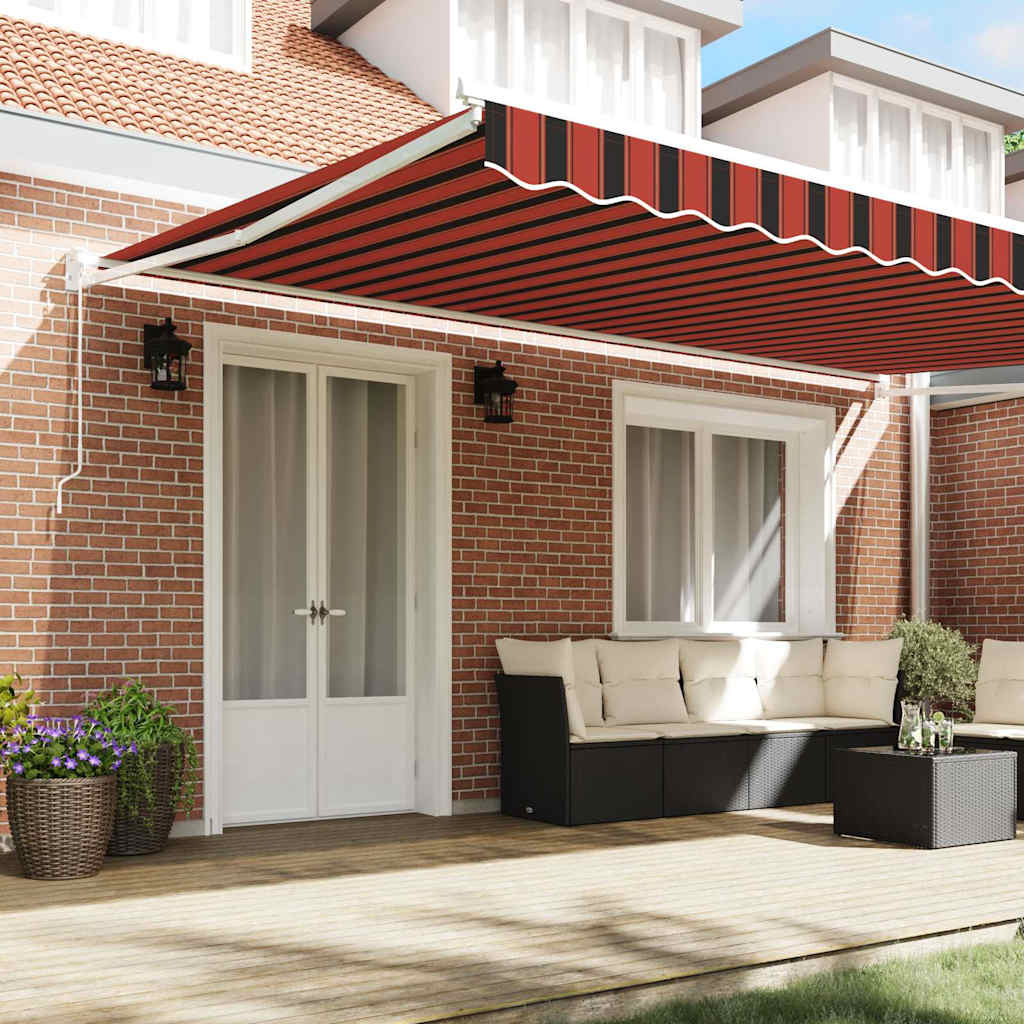 Gazebo Orange and brown 500 x 300 x 165 cm