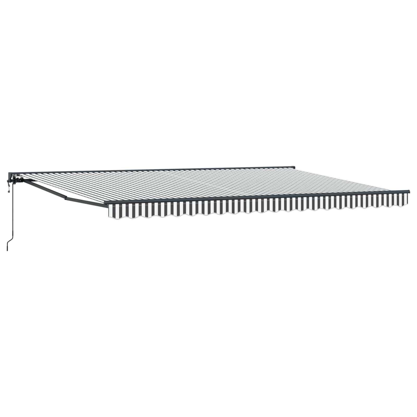 Awning frame Anthracite and white 500 × 300 cm