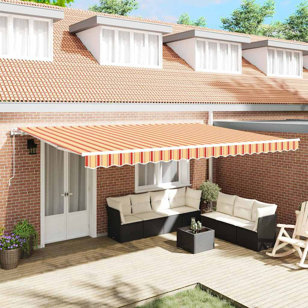Įtraukiama markizė Geltona ir Oranžinė 500 × 300 cm