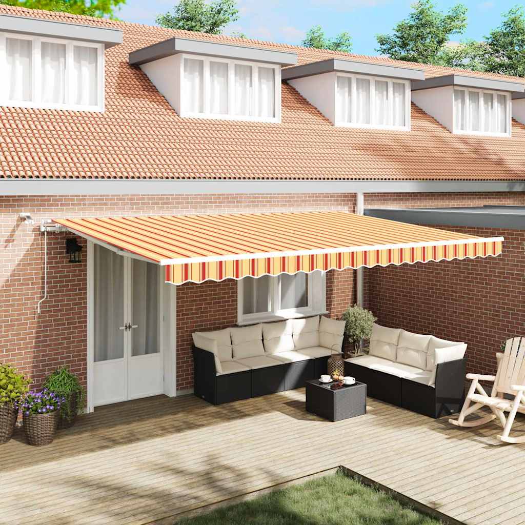 Ištraukiama markizė Geltona ir Oranžinė 500 × 300 cm
