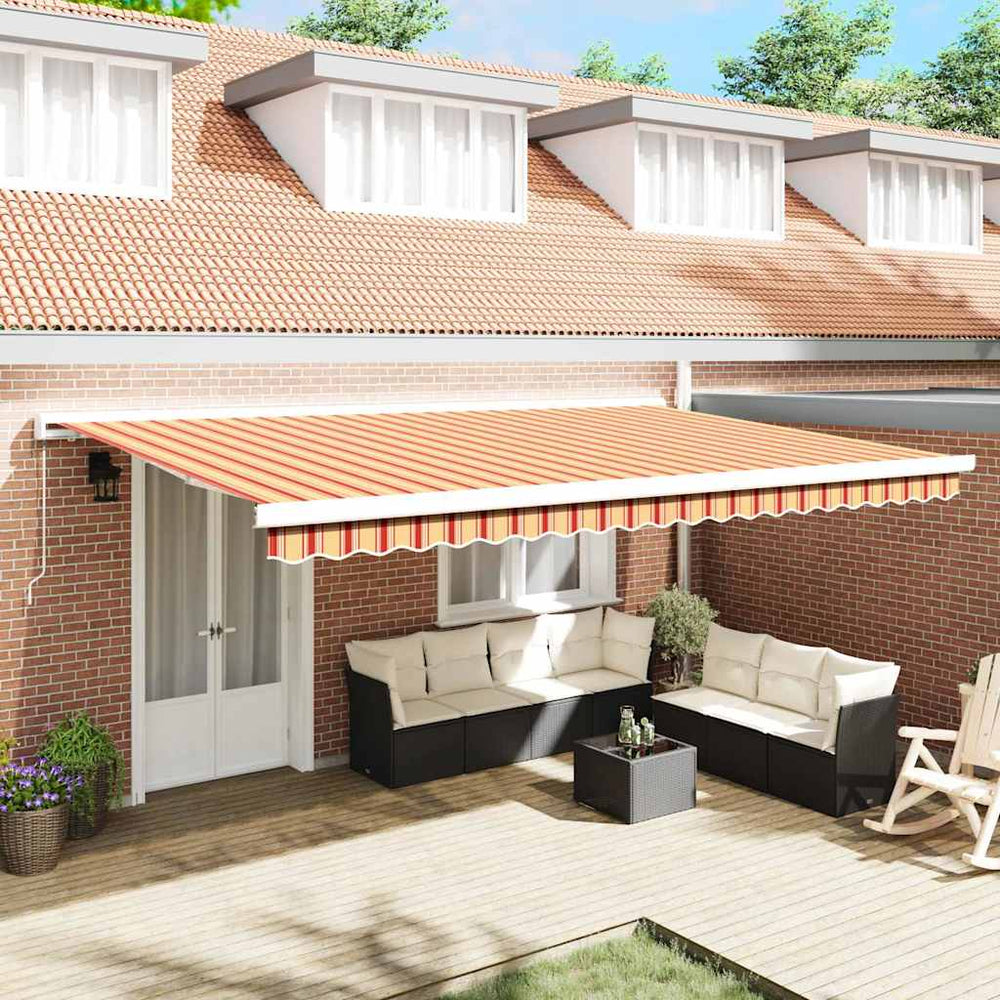 Ištraukiama markizė Geltona ir Oranžinė 500 × 300 cm