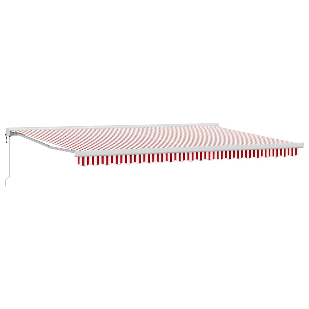 Gazebo Red and white 500 × 300 cm Polyester and aluminium