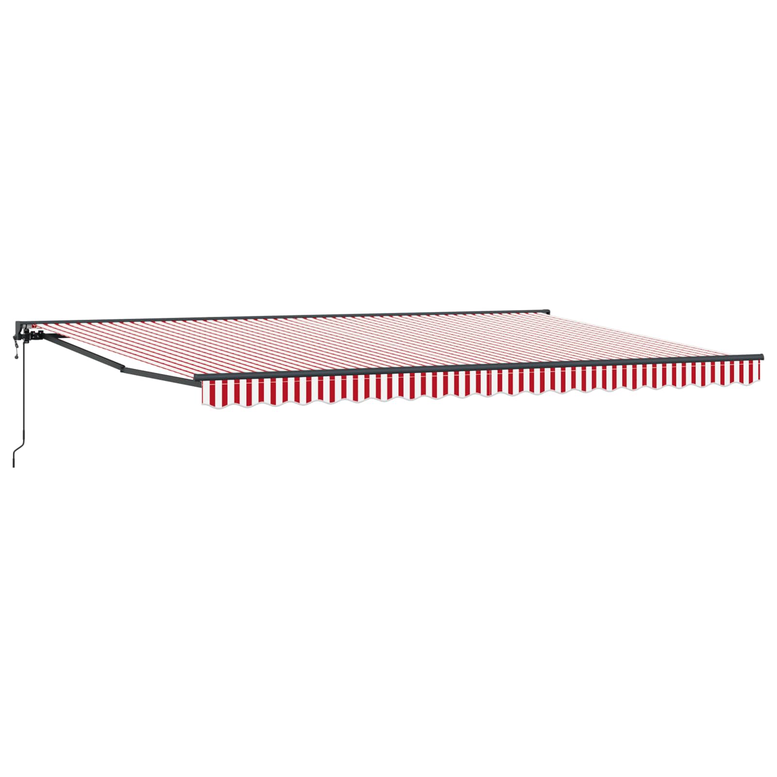 Awning frame Red and white 500 x 300 cm