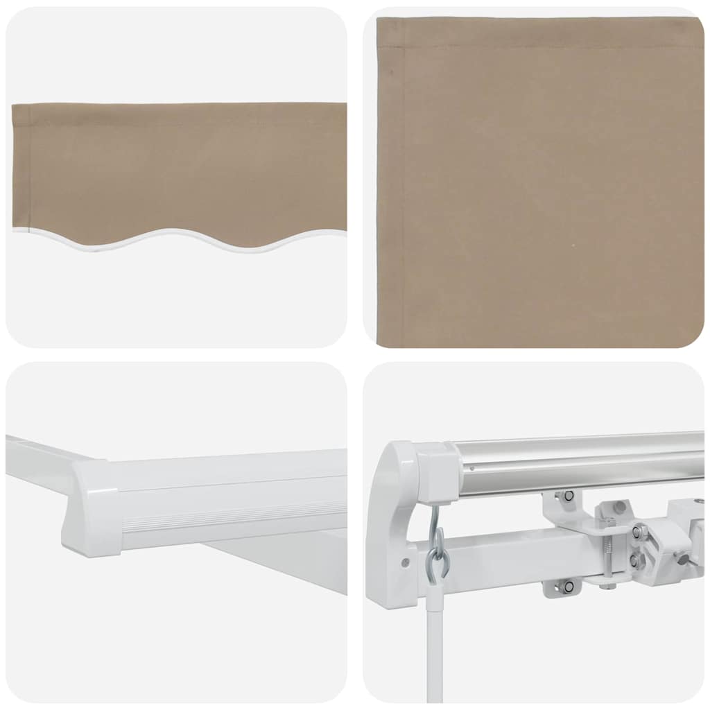 Gazebo Sand 500 x 300 x 165 cm Polyester and Metal