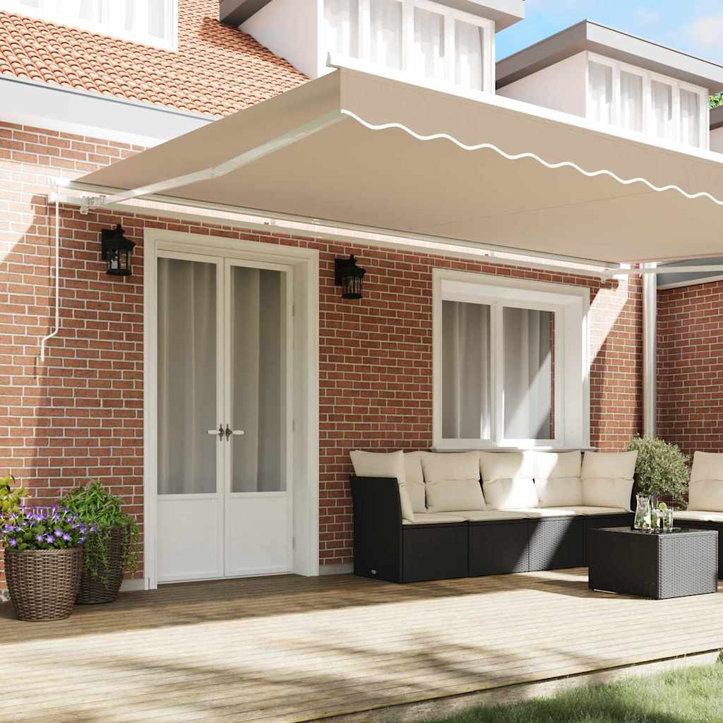 Gazebo Sand 500 x 300 x 165 cm Polyester and Metal