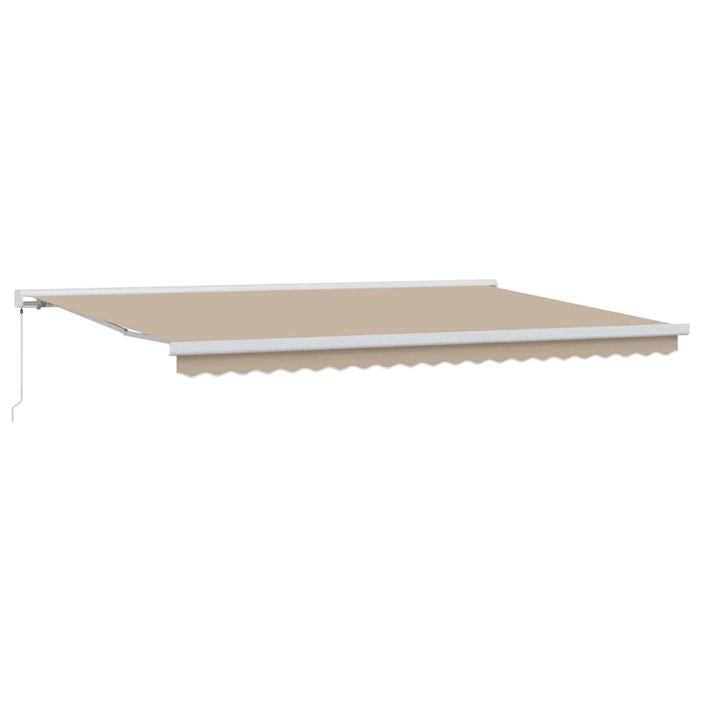 Ištraukiama markizė Smėlio 500 × 300 cm Audinys ir aliuminis