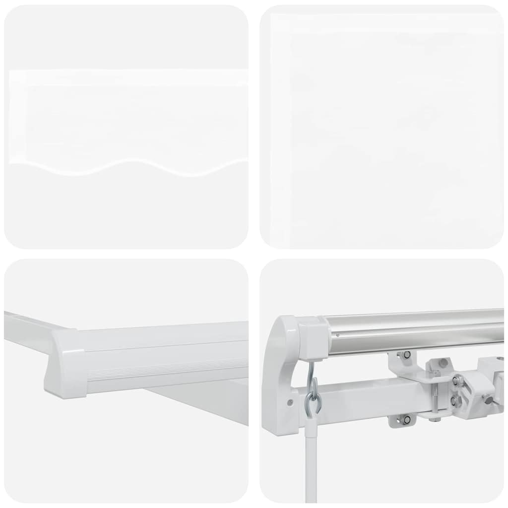 Gazebo White 500 x 300 x 165 cm Polyester and Metal