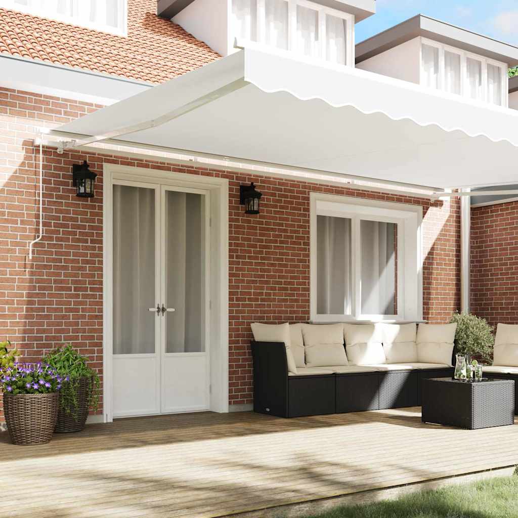 Gazebo White 500 x 300 x 165 cm Polyester and Metal