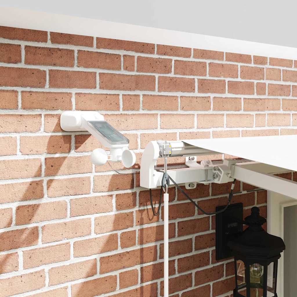 Retractable Awning White 500 × 300 cm Polyester and Metal