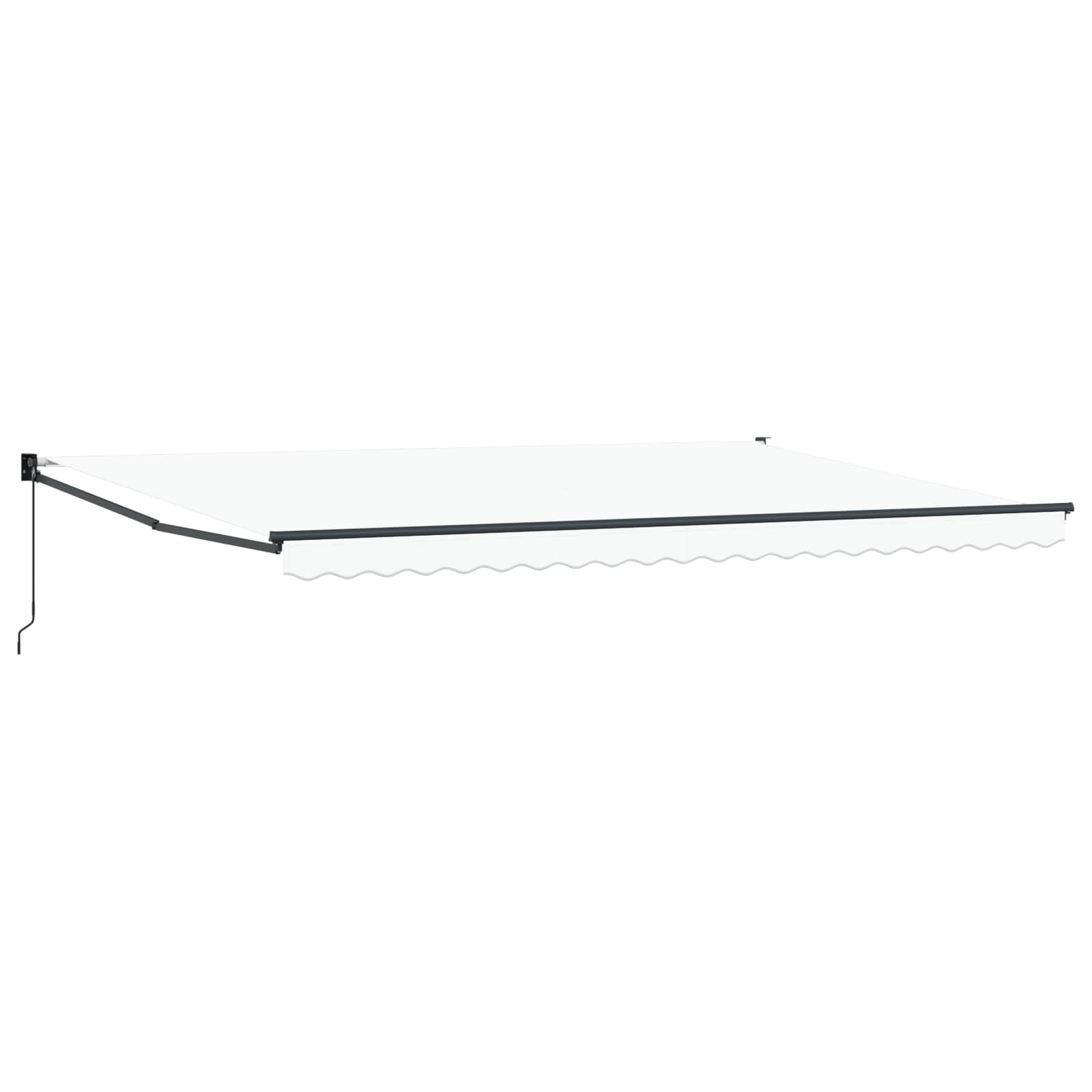Balta lapene 500 × 300 cm, poliesters un metāls