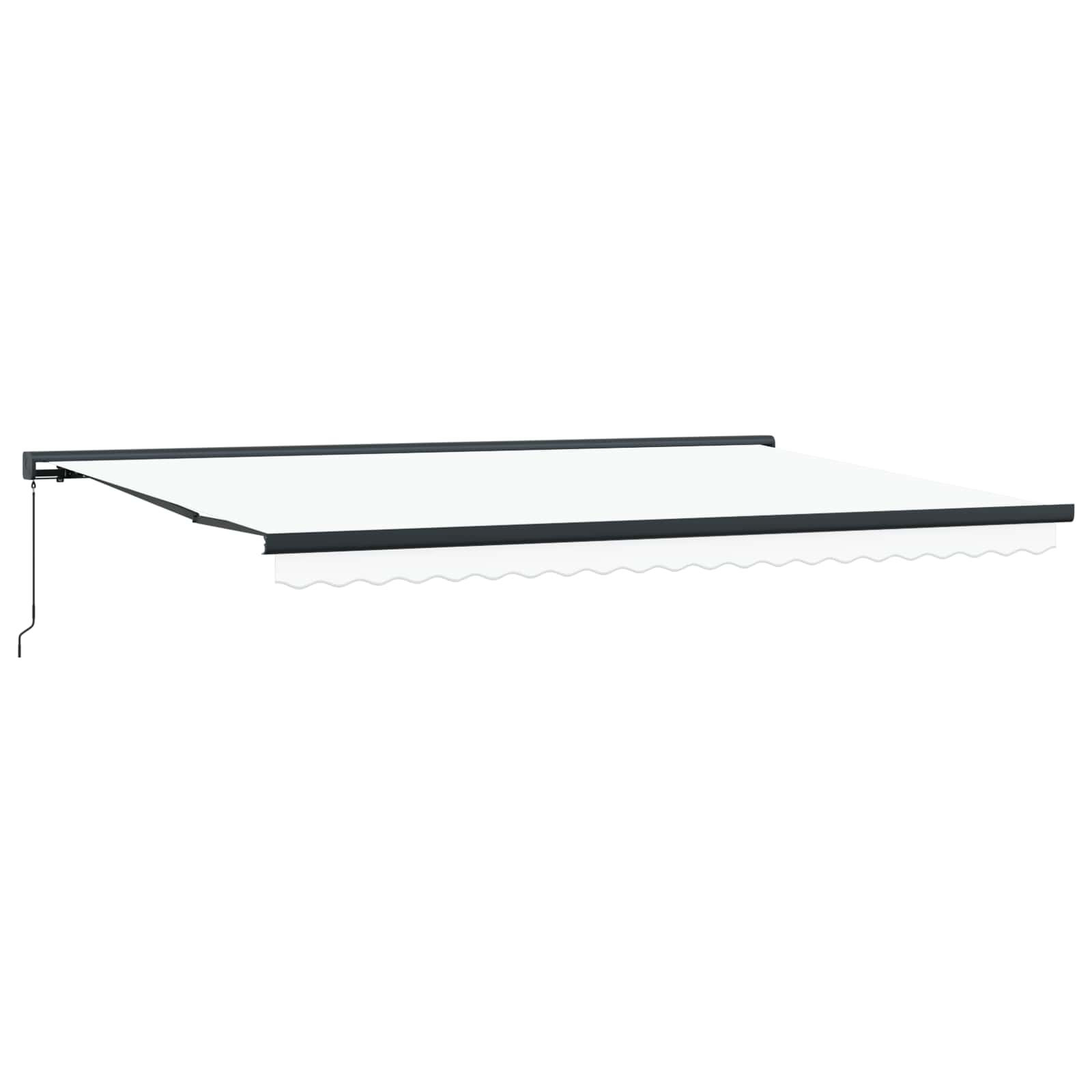 Ištraukiama markizė Balta 500 × 300 cm Audinys ir metalas