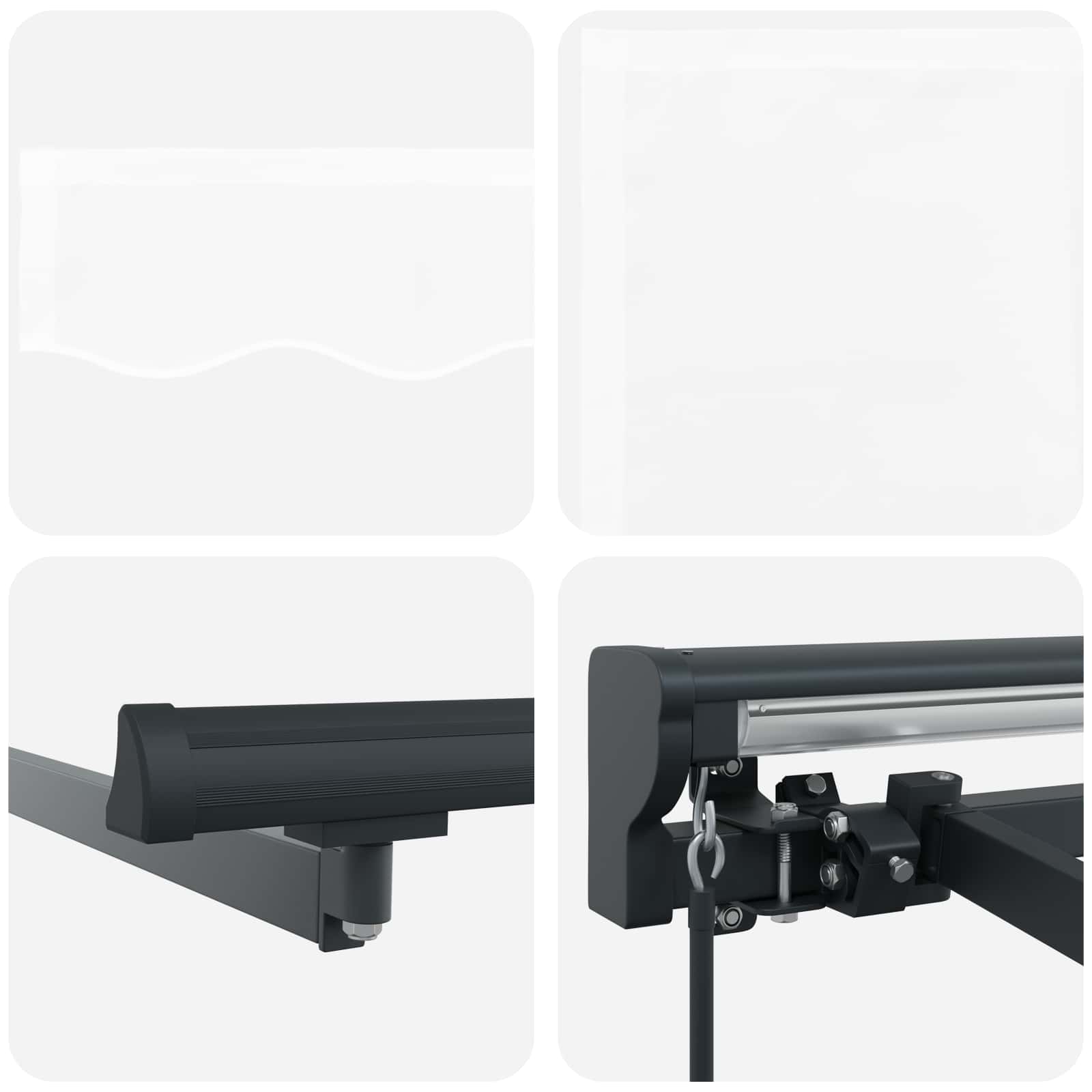 Awning frame White 500 × 300 cm Polyester with PU coating