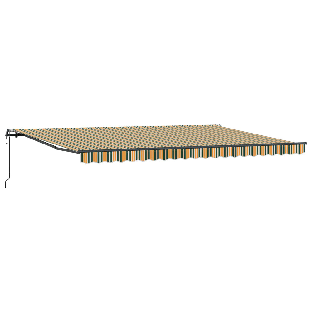 Ištraukiama markizė Žalia ir geltona 500 × 300 cm