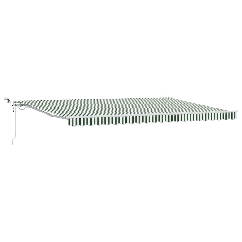 Skėtis Audinys Žalia ir balta 500 × 300 cm Poliesteris