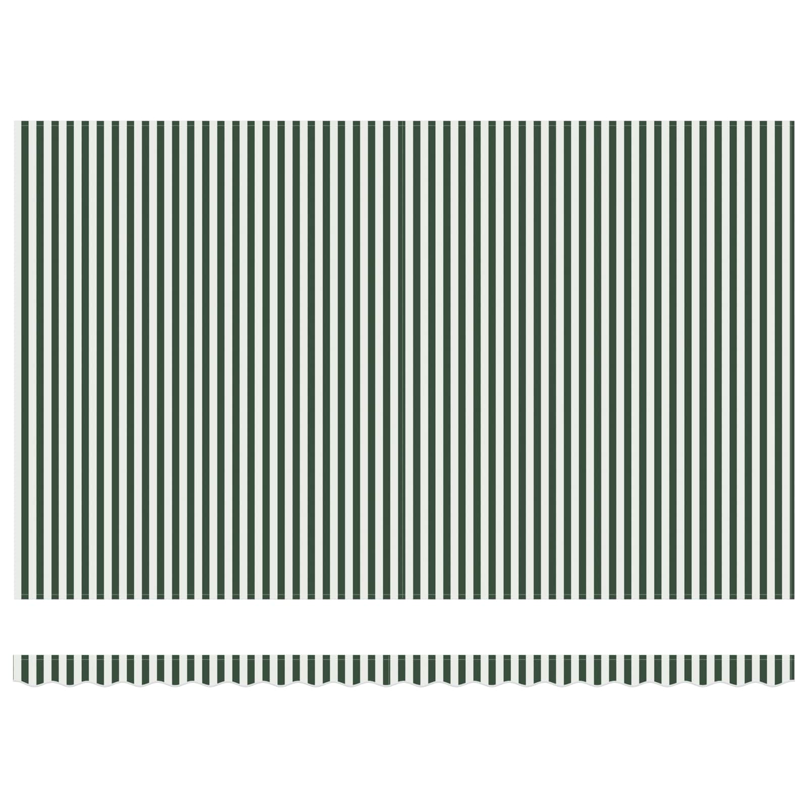 Retractable awning Green and white 500 × 300 cm fabric