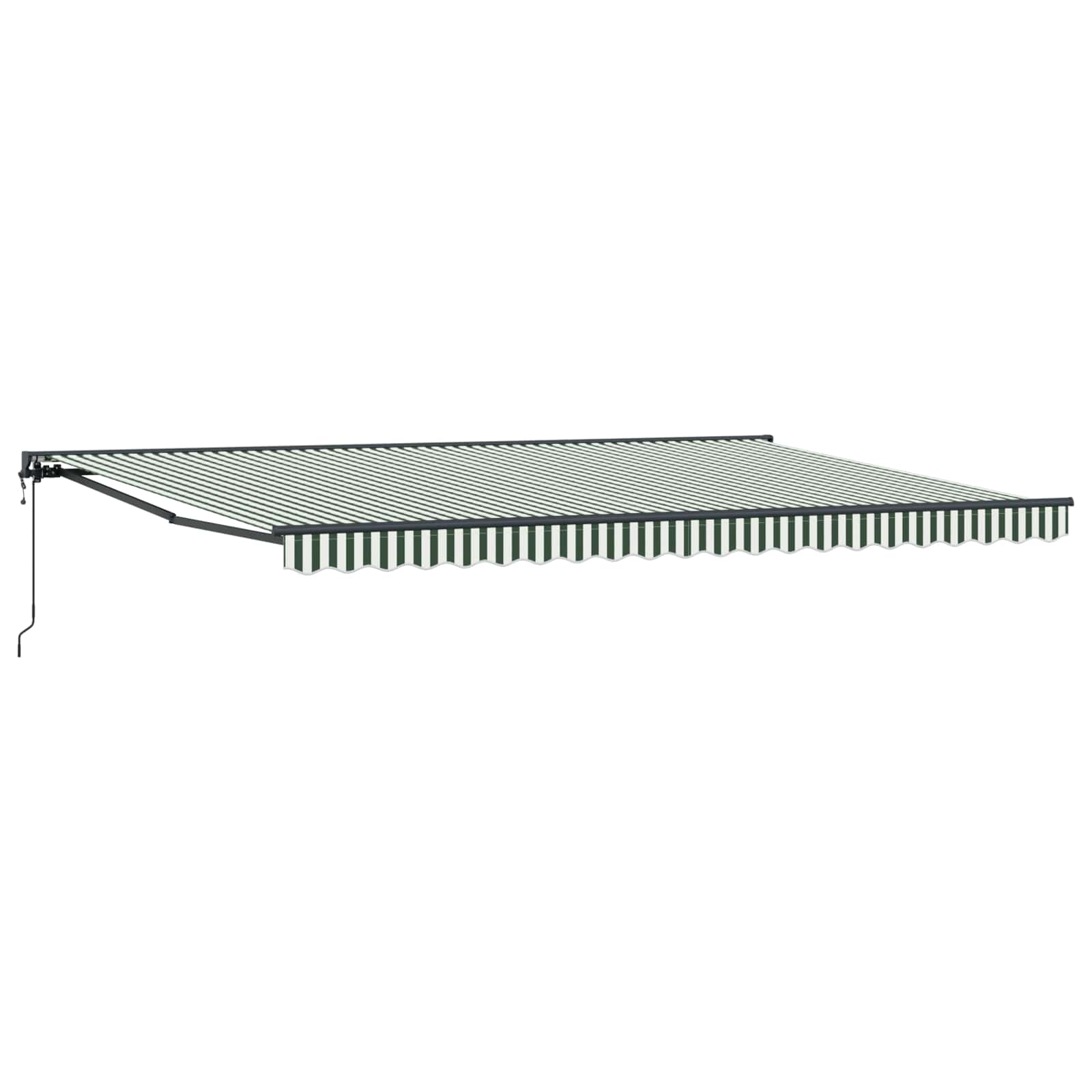 Markizės rėmas Žalia ir balta 500 × 300 cm