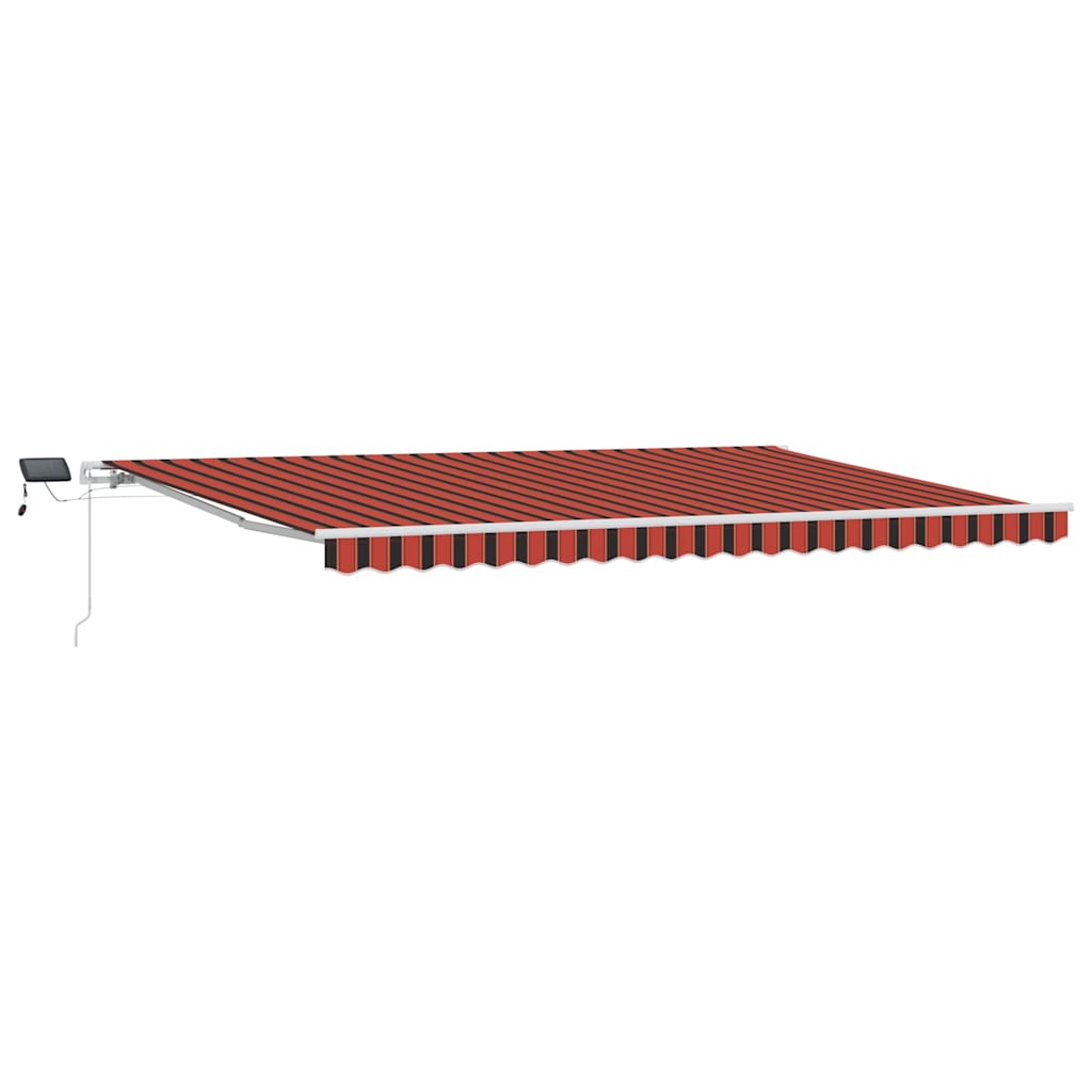 Ištraukiama markizė su oranžinė ir ruda 500 ×350 cm audinys