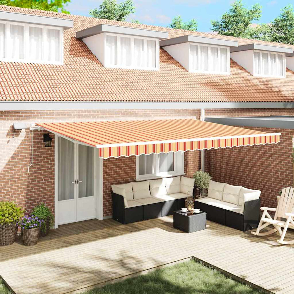 Ištraukiama markizė with Geltona ir oranžinė 500 × 350 cm