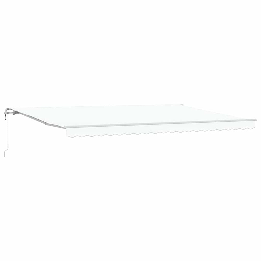 Electric retractable awning White 500 × 350 cm