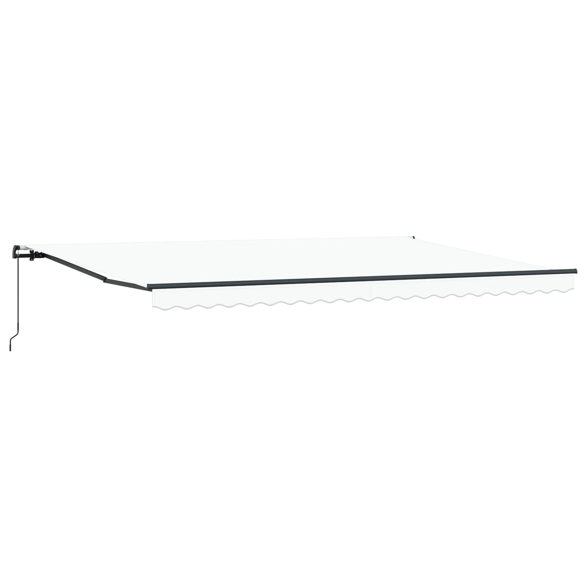 Ištraukiama markizė Balta 500 × 350 cm Poliesteris ir aliuminis