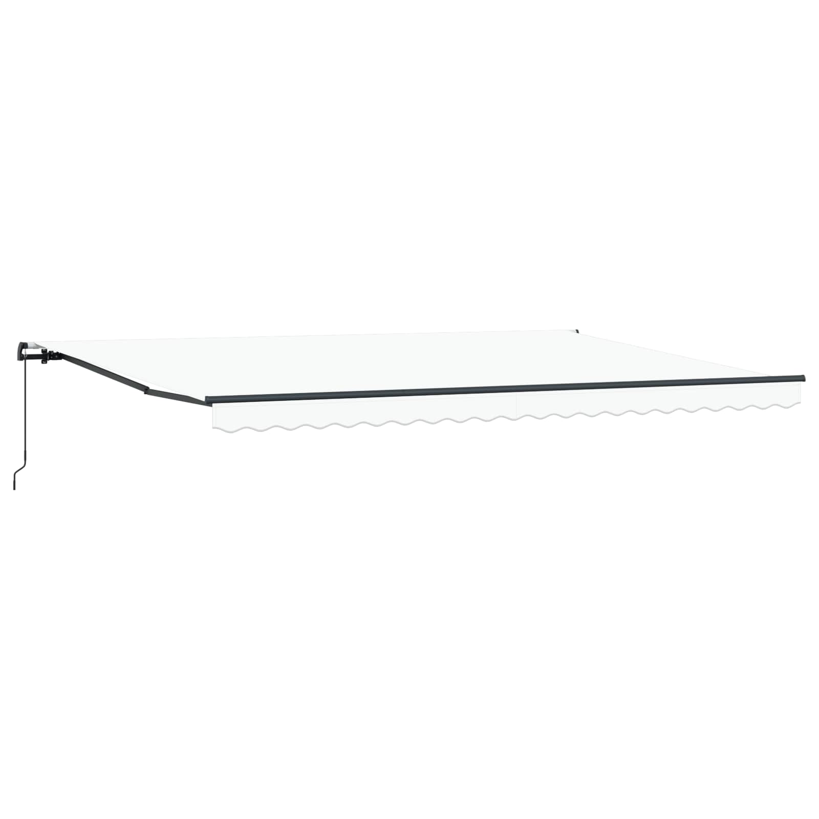 Ištraukiama markizė Balta 500 × 350 cm Poliesteris ir plienas