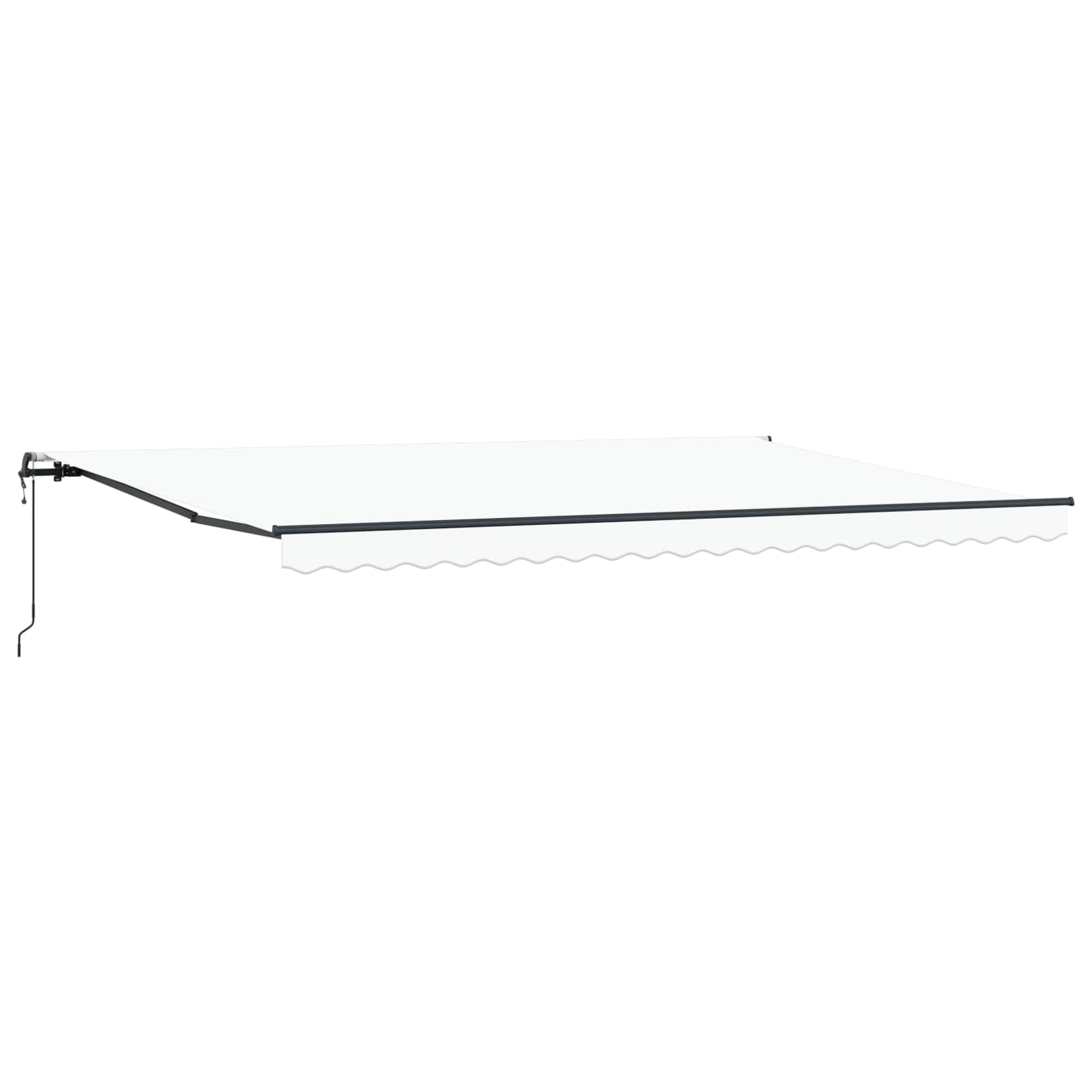 Ištraukiama markizė Balta 500 × 350 cm Audinys ir aliuminis