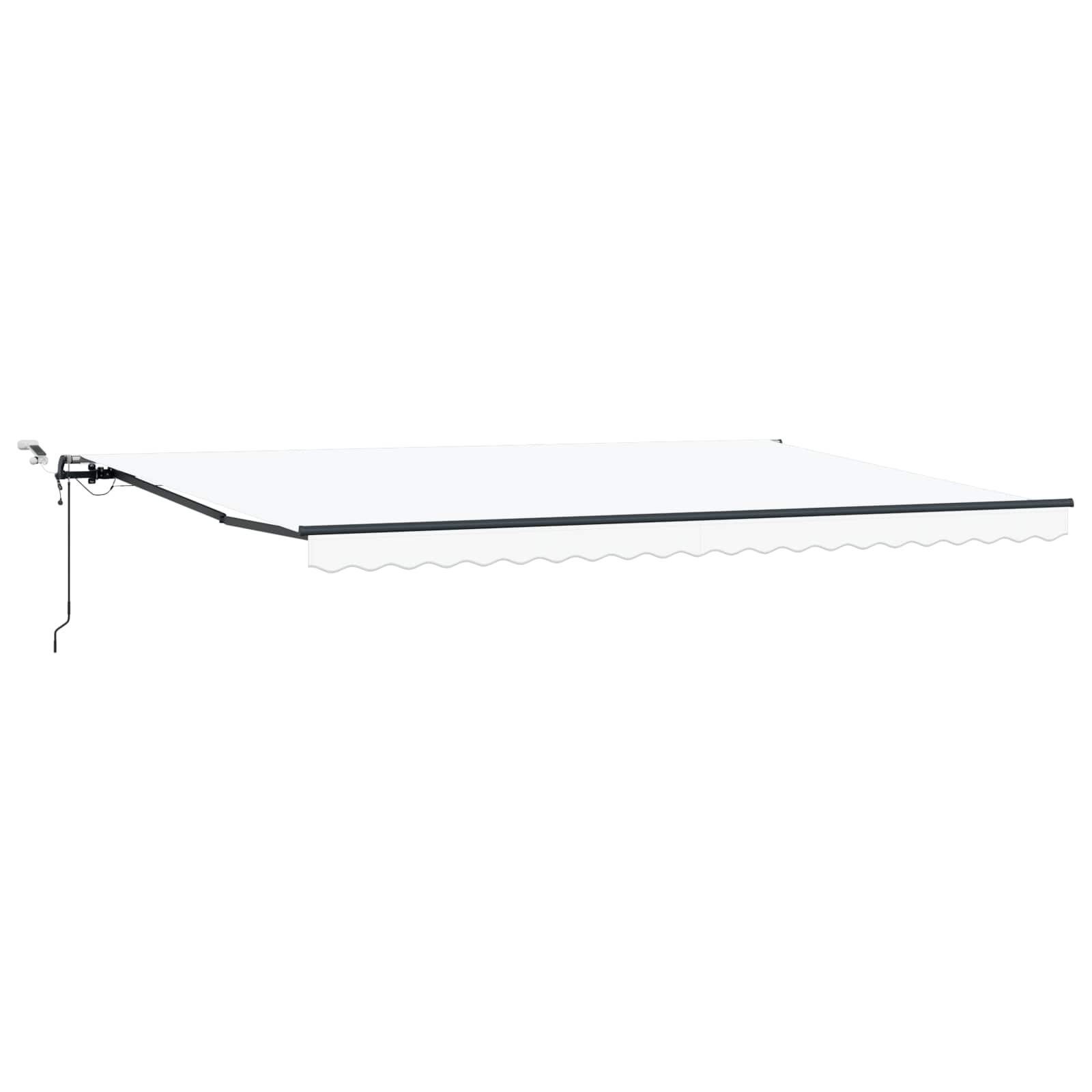 Umbrella Fabric with White 500 × 350 cm Polyester