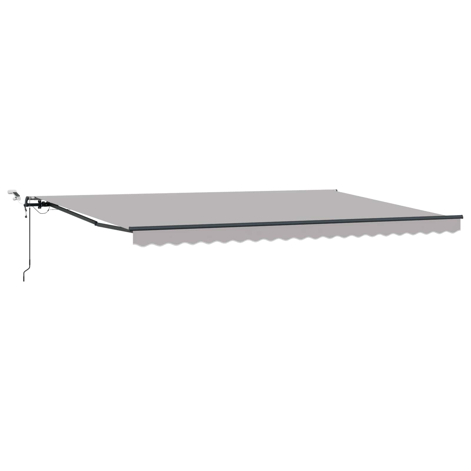 Umbrella Fabric with Light Grey 500 x 350 cm Polyester
