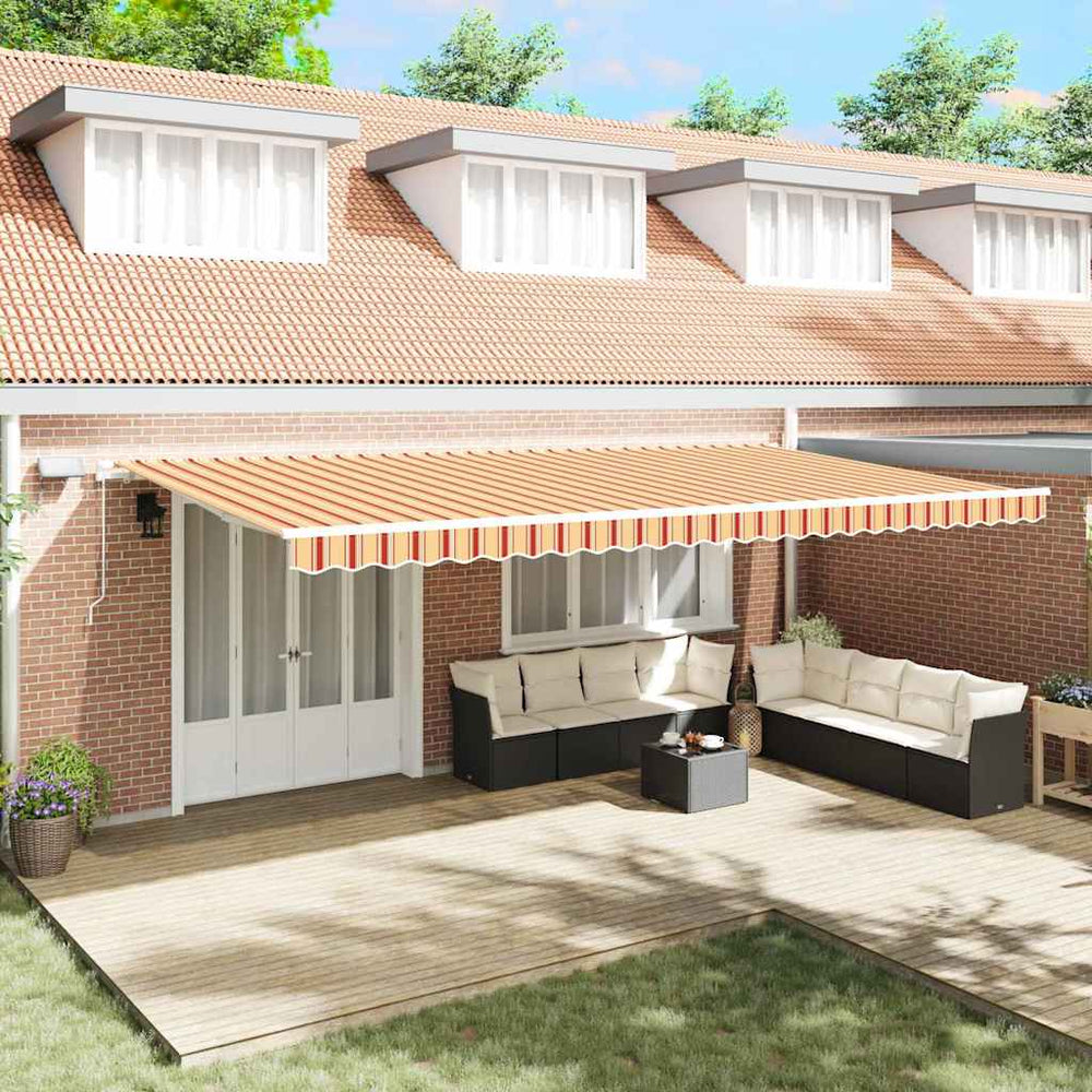 Ištraukiama markizė Geltona ir Oranžinė 600 × 300 cm