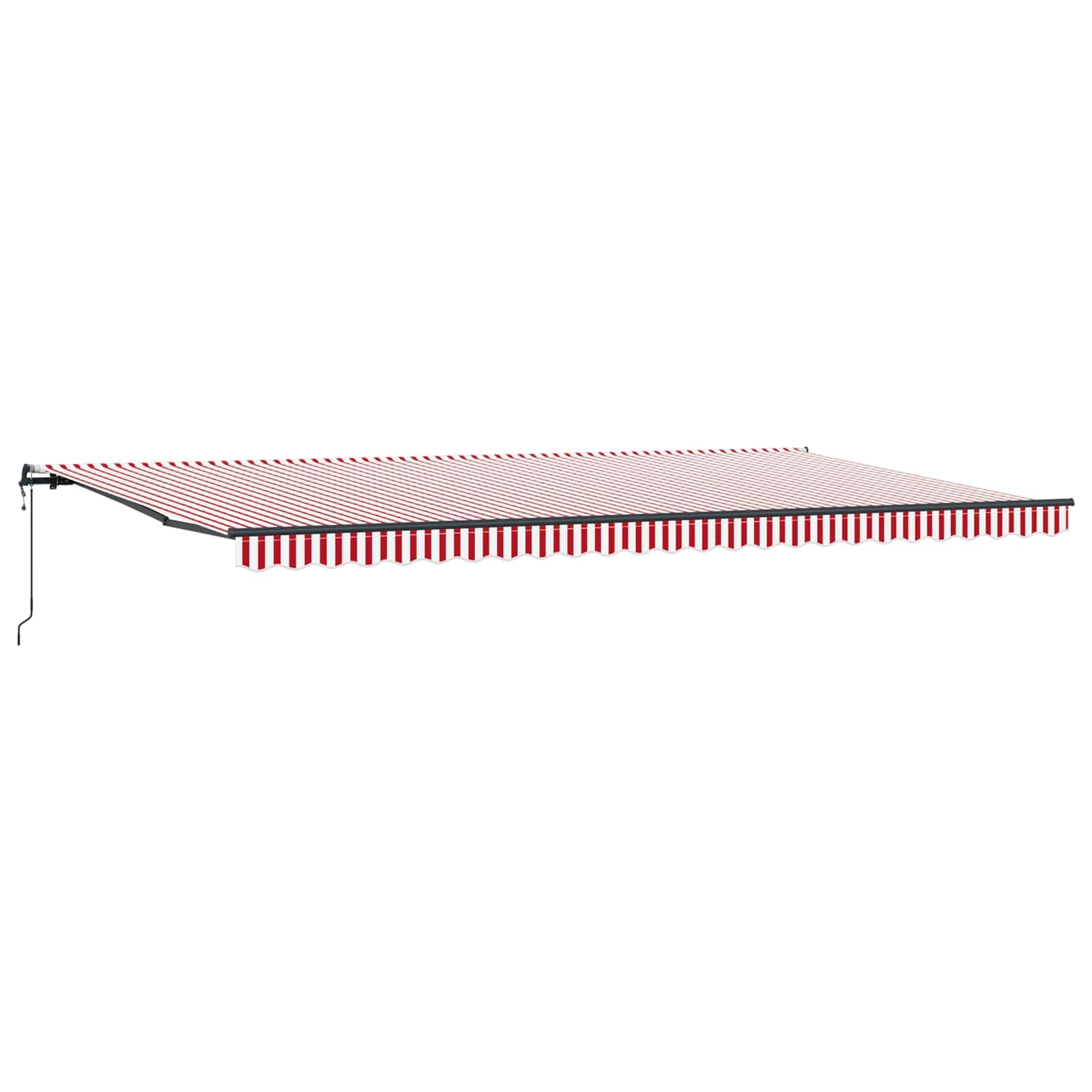 Ištraukiama markizė Raudona ir balta 600 × 300 cm