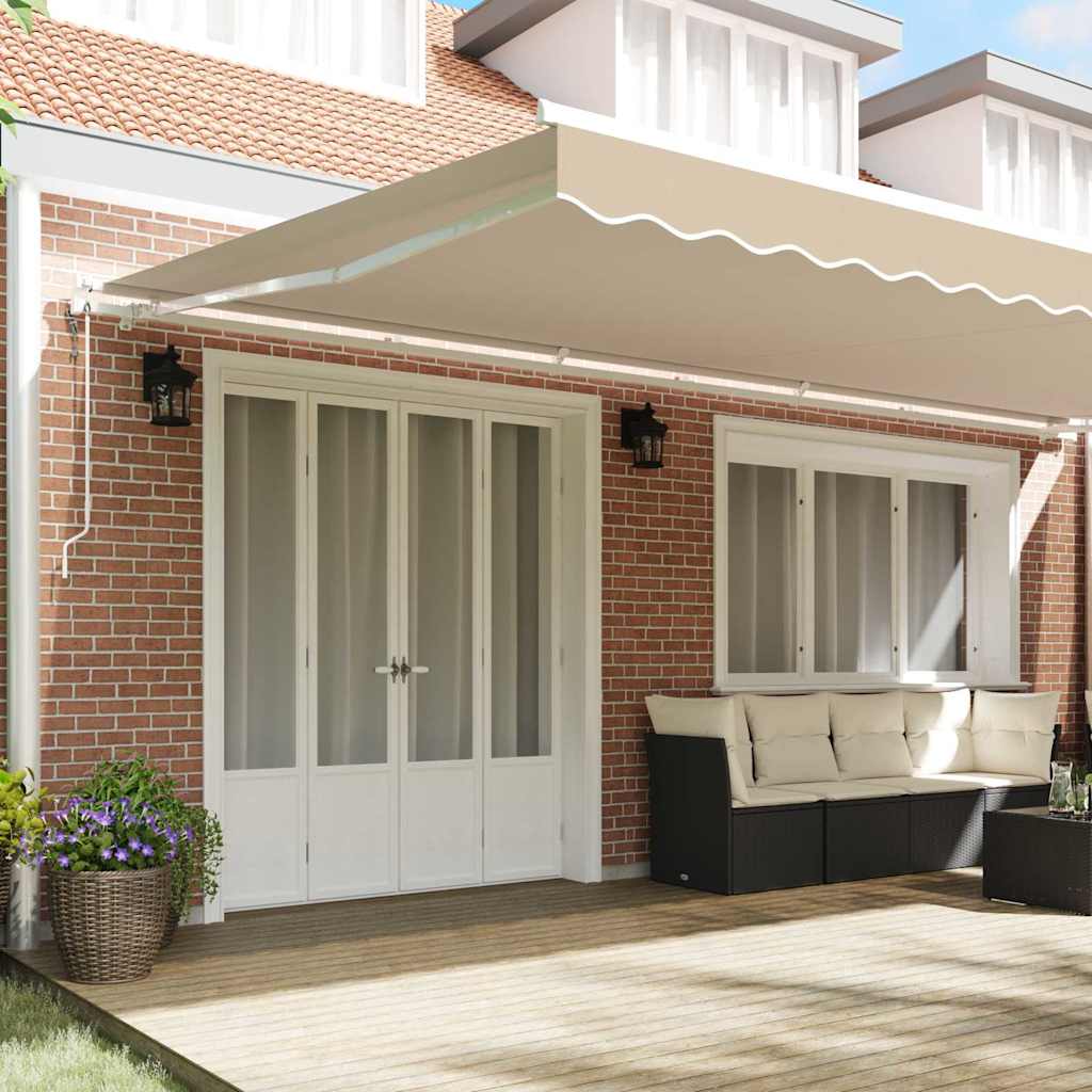 Ištraukiama markizė Smėlio 600 × 300 cm Audinys ir aliuminis