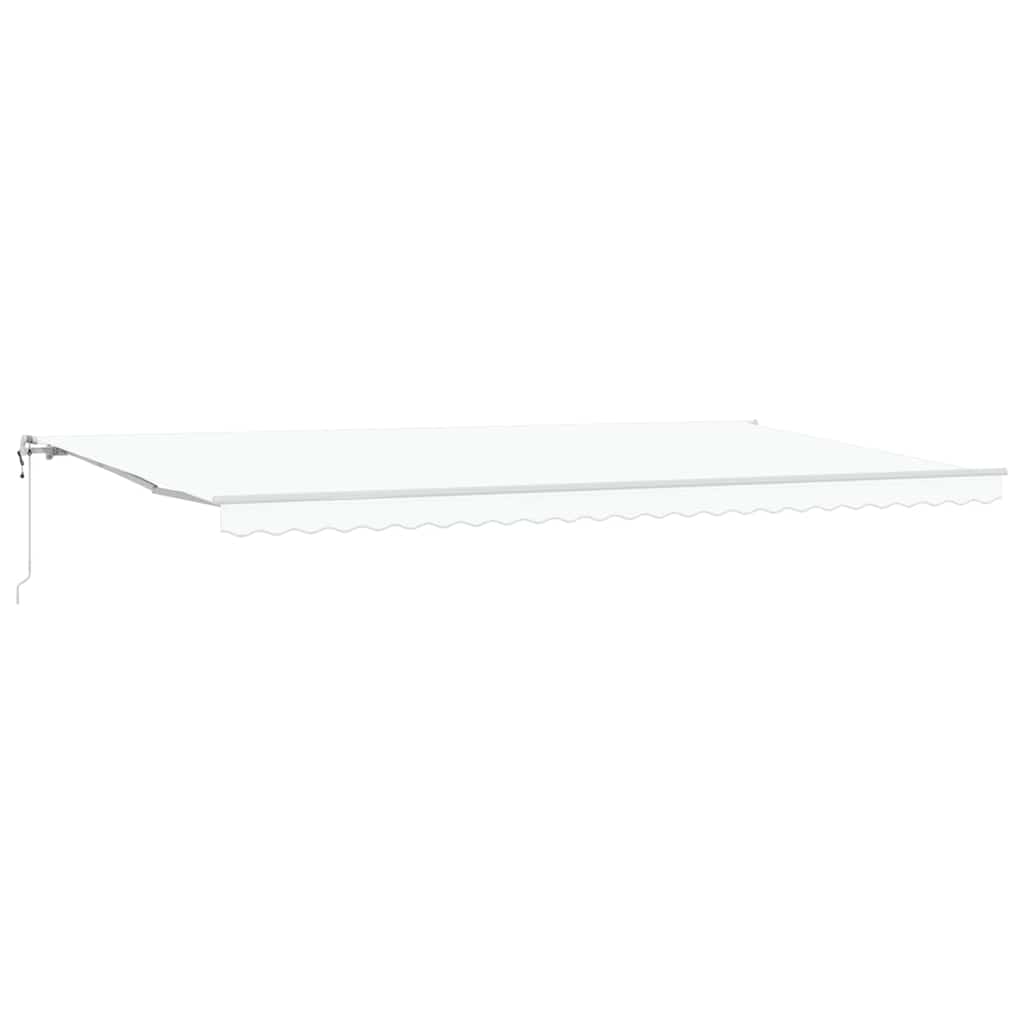 Elektrinė ištraukiama pavėsinė Baltas 600 × 300 cm