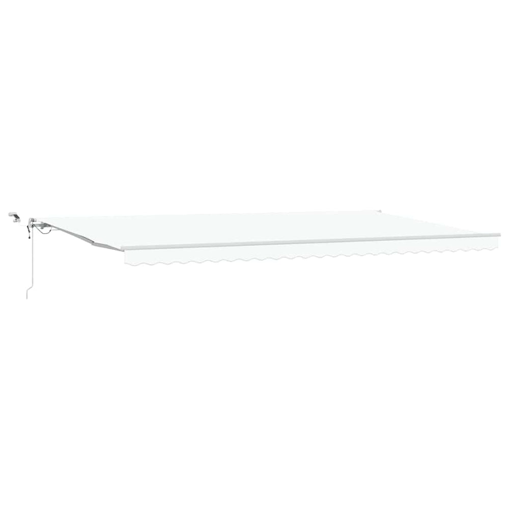 Ištraukiama markizė Balta 600 × 300 cm Poliesteris ir Metalas