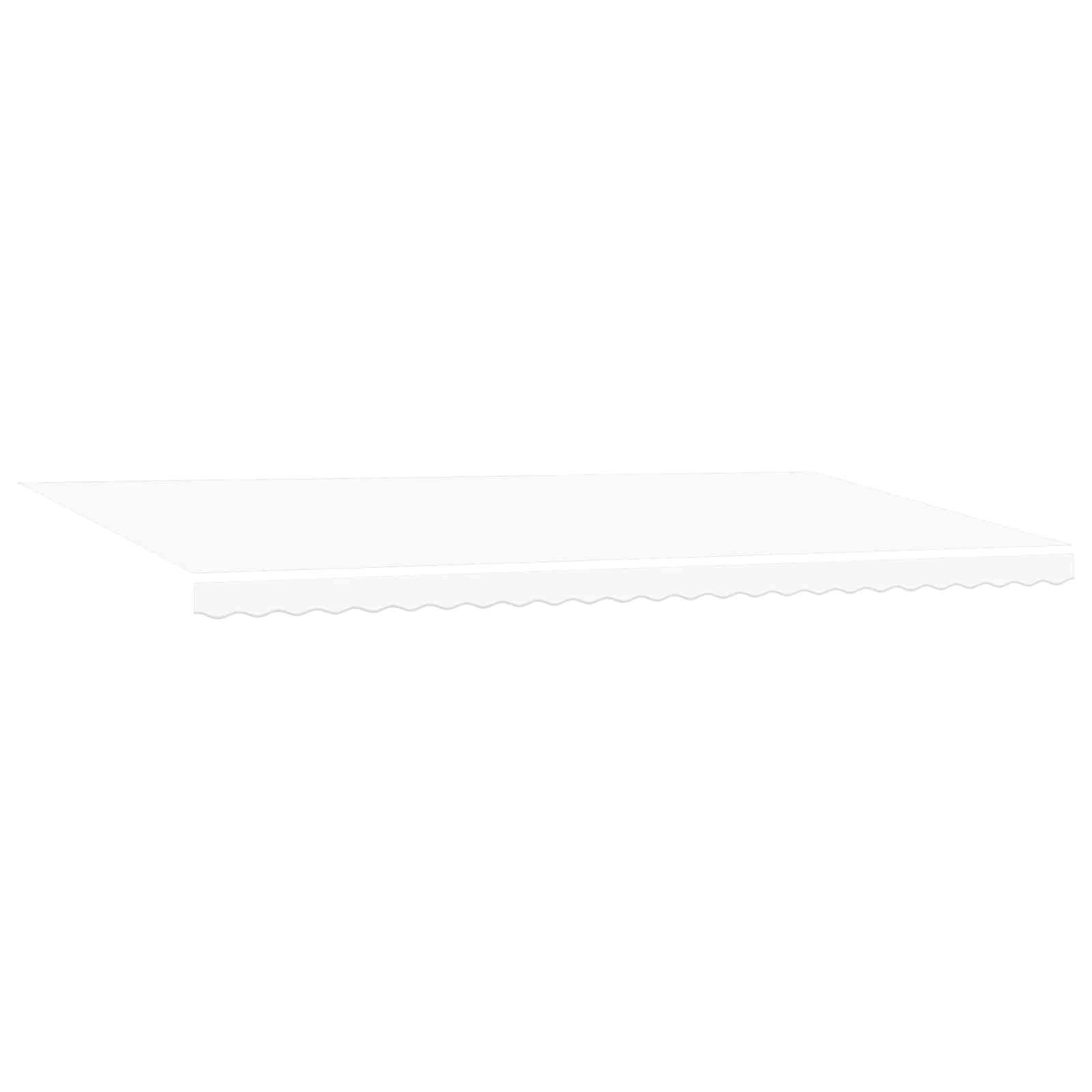 Ištraukiama markizė Balta 600 × 300 cm Audinys ir aliuminis
