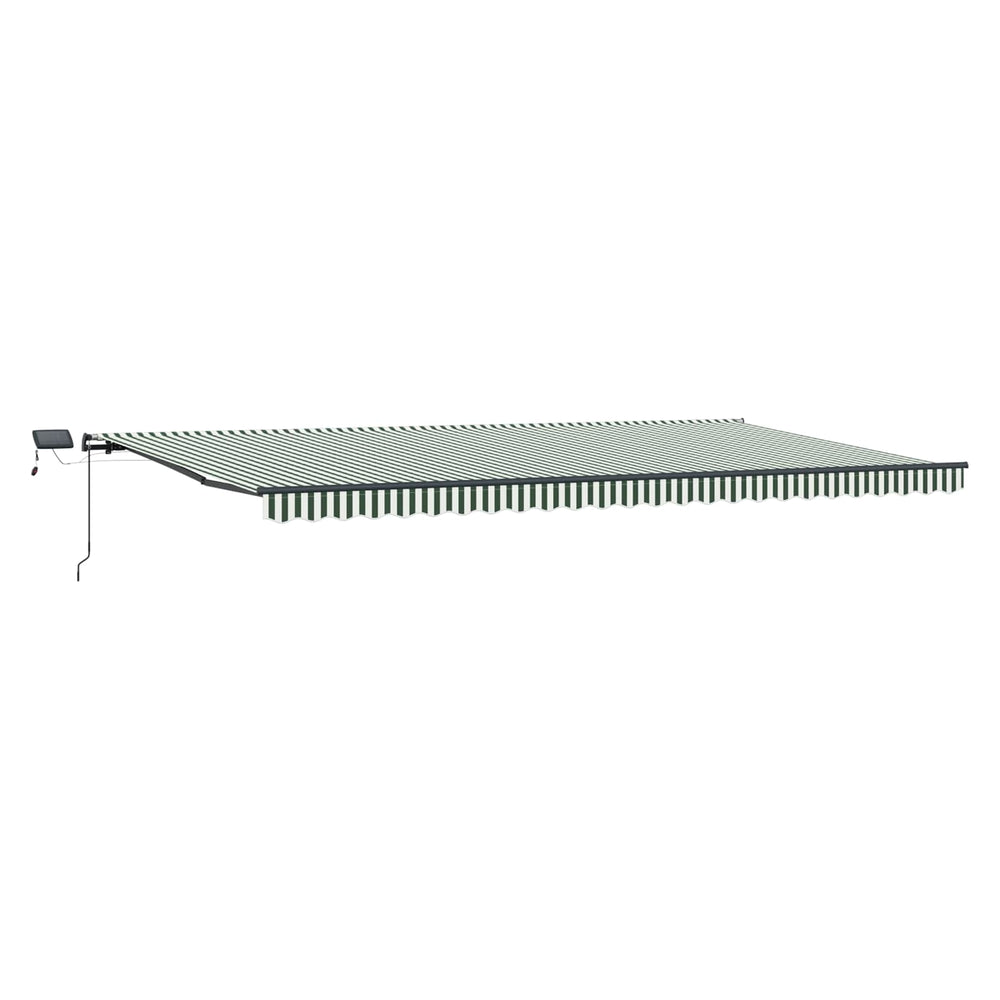 Ištraukiama markizė Žalia ir balta 600 × 300 cm