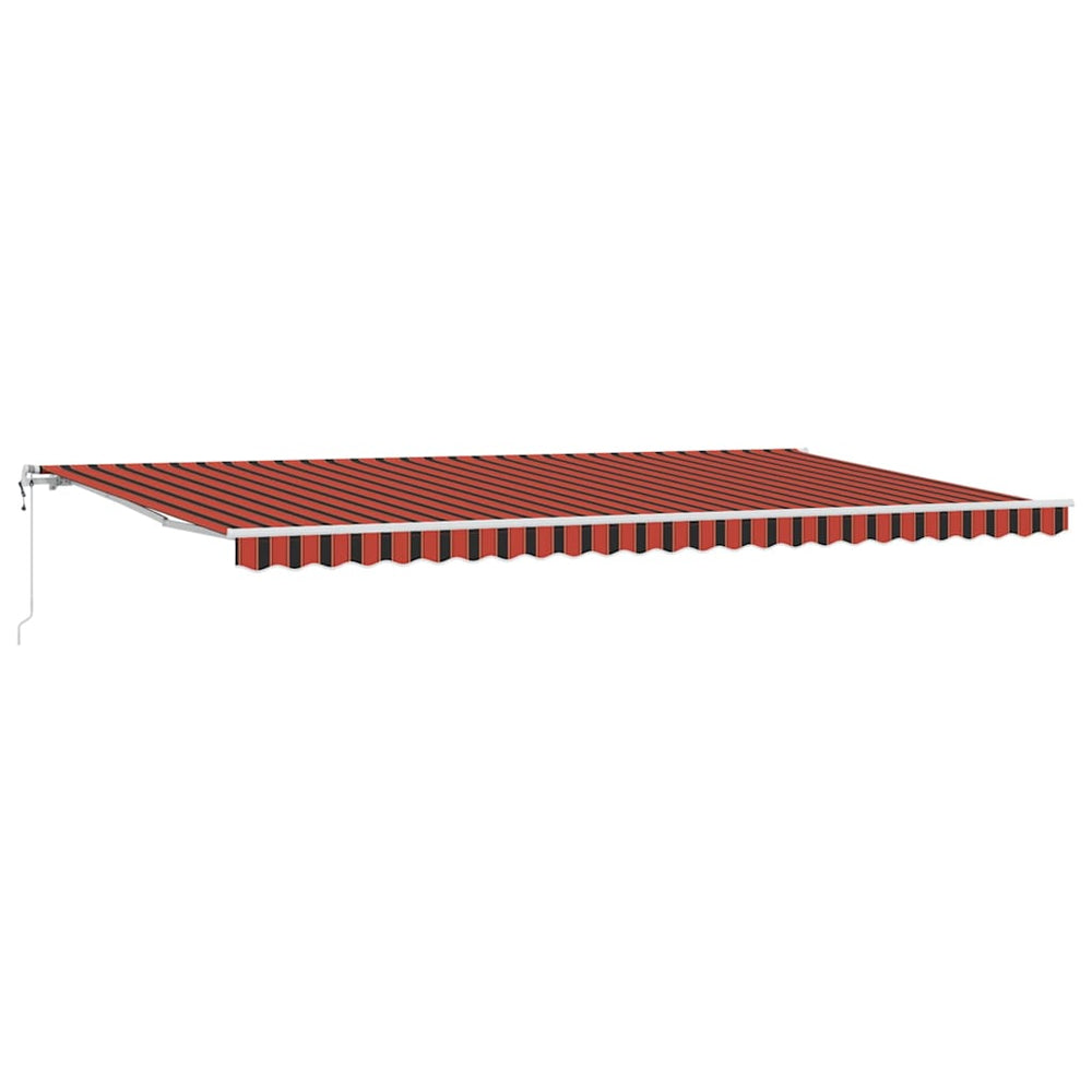 Elektrinė ištraukiama pavėsinė oranžinė ir ruda 600 × 350 cm